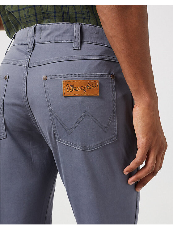 Wrangler Wrangler Spodnie materiałowe LARSTON Szary Slim Fit
