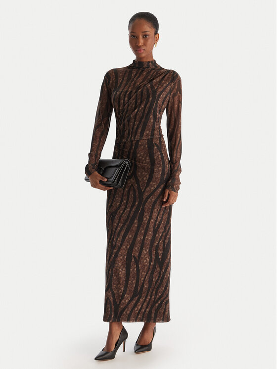 ACCESS FASHION ACCESS FASHION Ikdienas kleita 54-3352-0006 Brūns Slim Fit