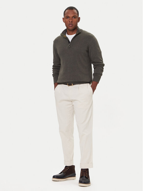 Barbour Barbour Пуловер Half Zip MKN1074OL91 Зелен Regular Fit