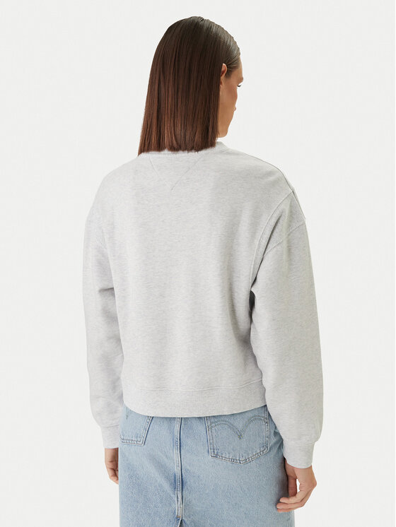 Tommy Jeans Tommy Jeans Sweatshirt Varsity Crew DW0DW22365 Grau Regular Fit