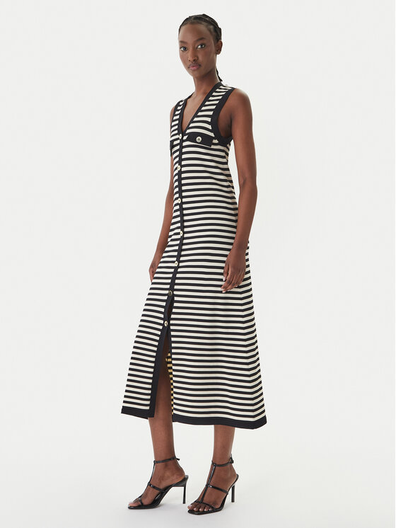 LOLA CASADEMUNT LOLA CASADEMUNT Трикотажна сукня MS2616002 Чорний Regular Fit