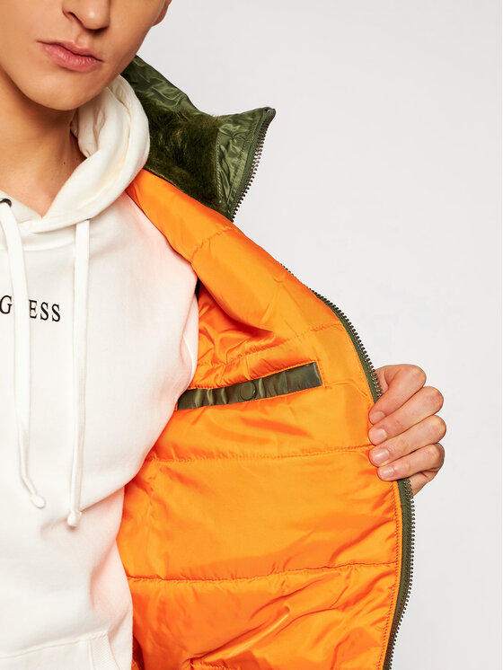 Alpha Industries Alpha Industries Kurtka przejściowa Ma-1 158104 Zielony Regular Fit