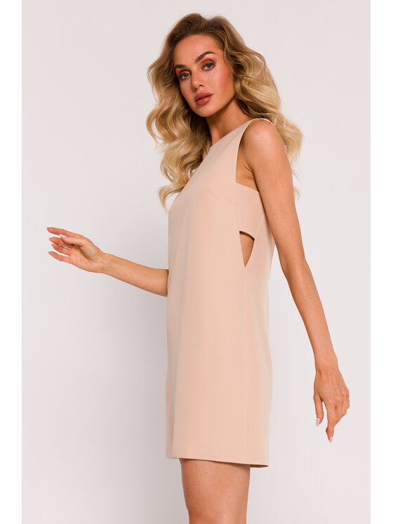 Made of Emotion Made of Emotion Večerní šaty M778 Béžová Generous Fit