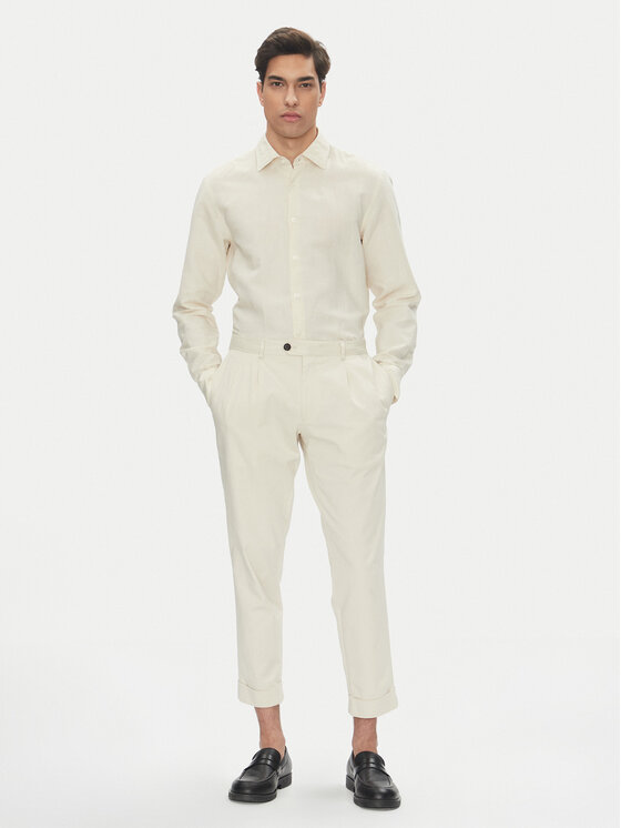 BOSS BOSS Cămașă C-Hal 50539531 Alb Casual Fit