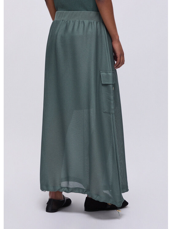 Liu Jo Liu Jo Gonna midi TA6232T290A76009 Verde Regular Fit