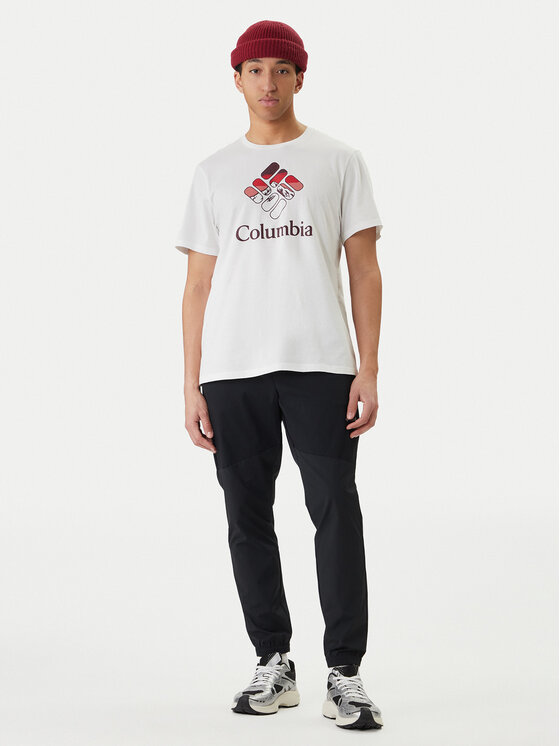 Columbia Columbia Tričko Graphic 2155031 Biela Regular Fit