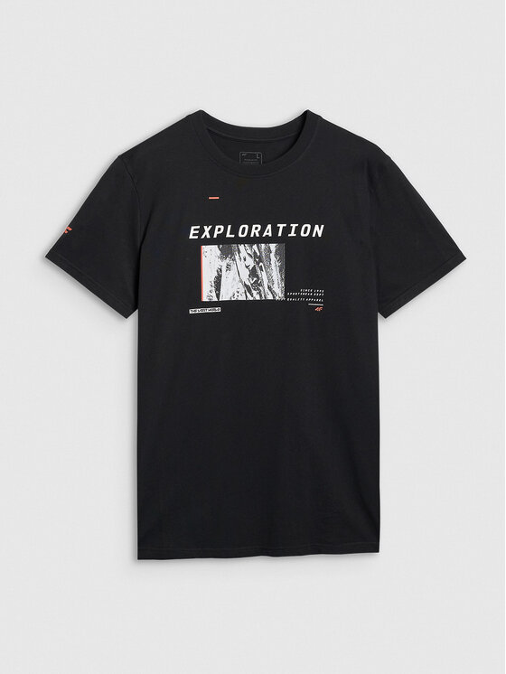 4F 4F T-Shirt NIGHT CITY Czarny Regular Fit