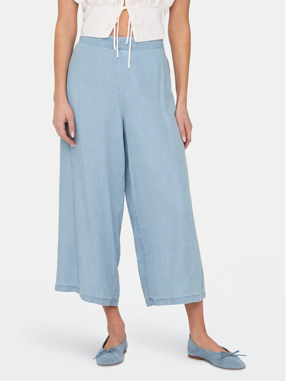 ONLY ONLY Pantaloni culotte Charis 15337936 Albastru Wide Leg