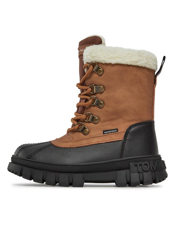 Tommy Hilfiger Tommy Hilfiger Μποτίνια T3B5-33161-0814582 M Καφέ
