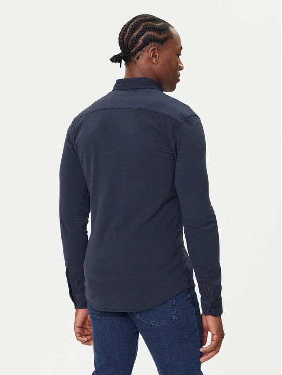 BOSS BOSS Риза Myjersey 50543089 Тъмносин Slim Fit