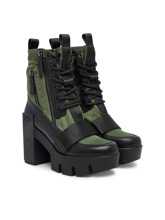 United Nude United Nude Šnurovacia obuv Grip Combat Mid 10962904165 Kaki