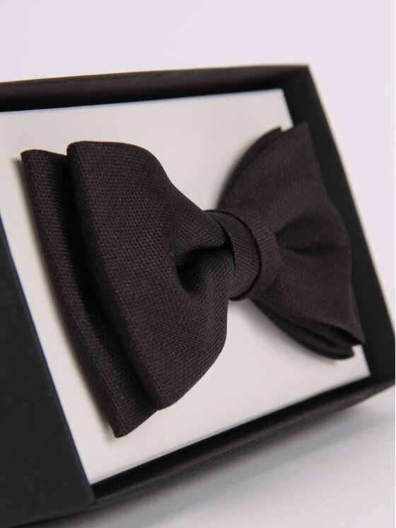 ELSNER ELSNER Παπιγιόν BUTTERFLY Z JEDWABNEGO ŻAKARDU A5288 Μαύρο