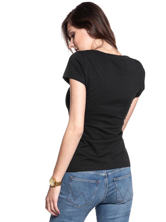 Mustang Mustang T-shirt ALEXIA C PRINT Nero Slim Fit