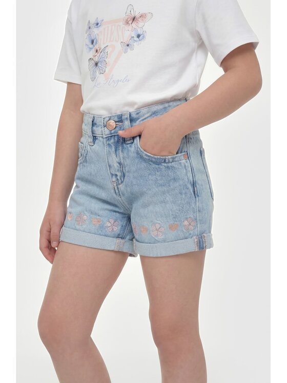 Guess Kids Guess Kids Spodnie materiałowe 181424 Niebieski Regular Fit
