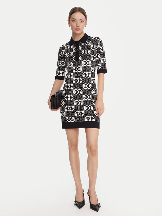 PINKO PINKO Suknelė Nothing 106039 A2YD Juoda Regular Fit