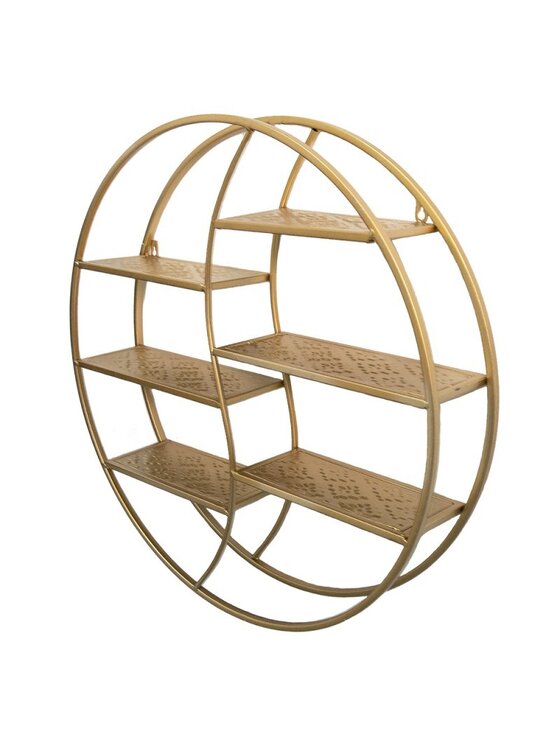MIAhome MIAhome Półka okrągła złota Mart 64 cm Złoty