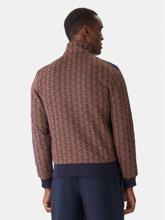 Lacoste Lacoste Majica dugih rukava SH1368 Smeđa Regular Fit