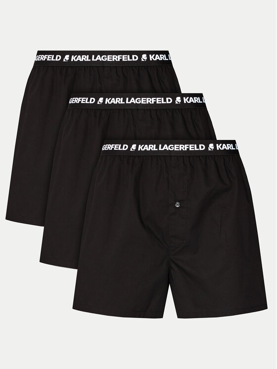KARL LAGERFELD KARL LAGERFELD Set 3 parov boksaric 221M2134 Črna