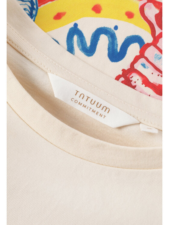 TATUUM TATUUM Tričko MAR Béžová Classic Fit