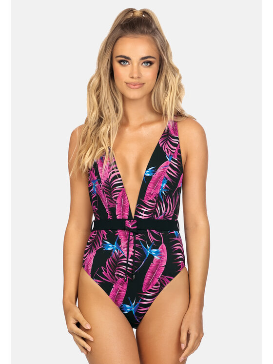 Miss Lou Miss Lou Costume da bagno ML023 Nero