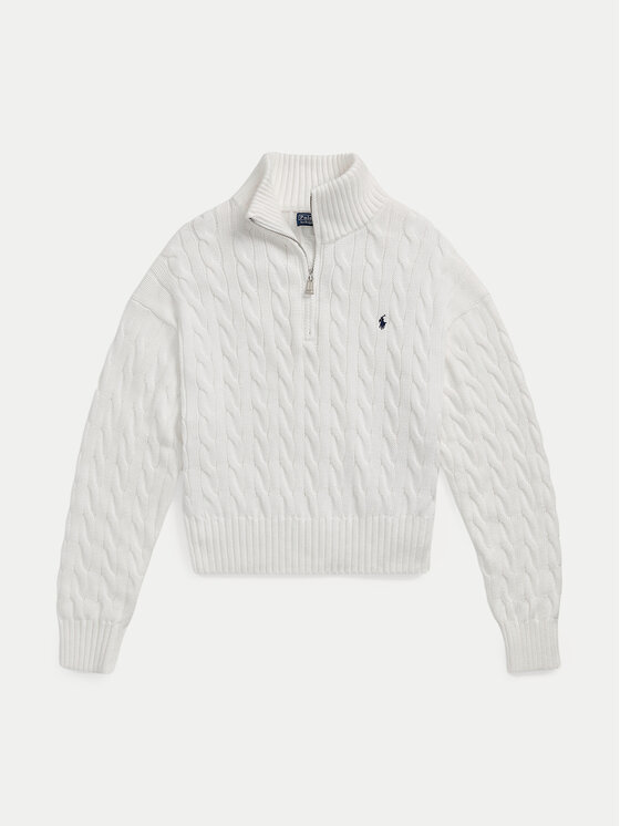 Polo Ralph Lauren Polo Ralph Lauren Svetr 211963467 Bílá Relaxed Fit