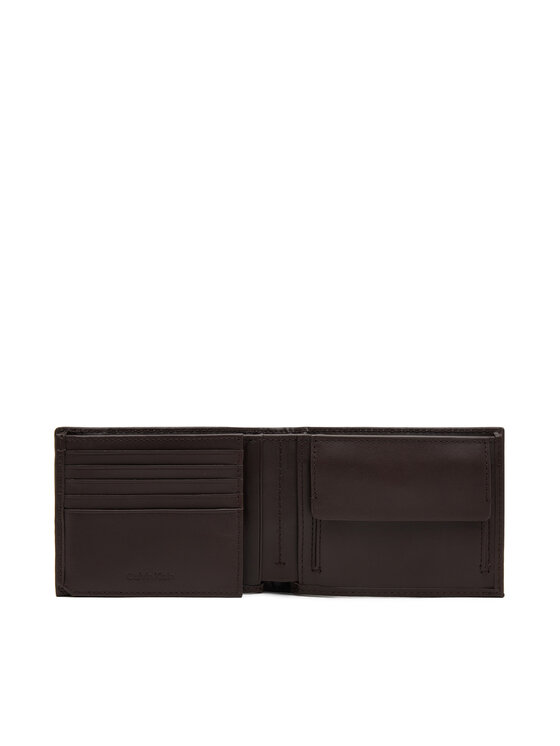 Calvin Klein Calvin Klein Moška denarnica Ck Premium Trifold 10Cc W/Coin K50K512849 Rjava