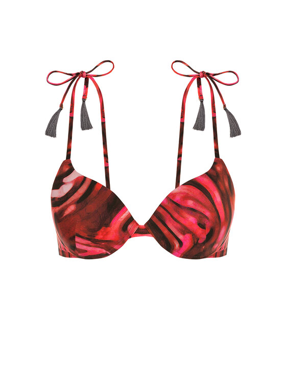 Miss Lou Miss Lou Góra od bikini G-SI1-BRD Bordowy