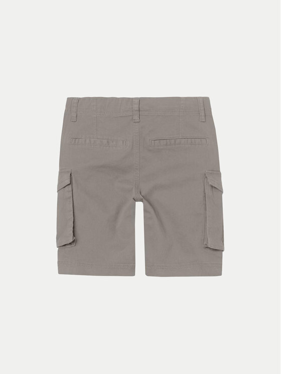 NAME IT NAME IT Šortky z materiálu 13198124 Šedá Regular Fit