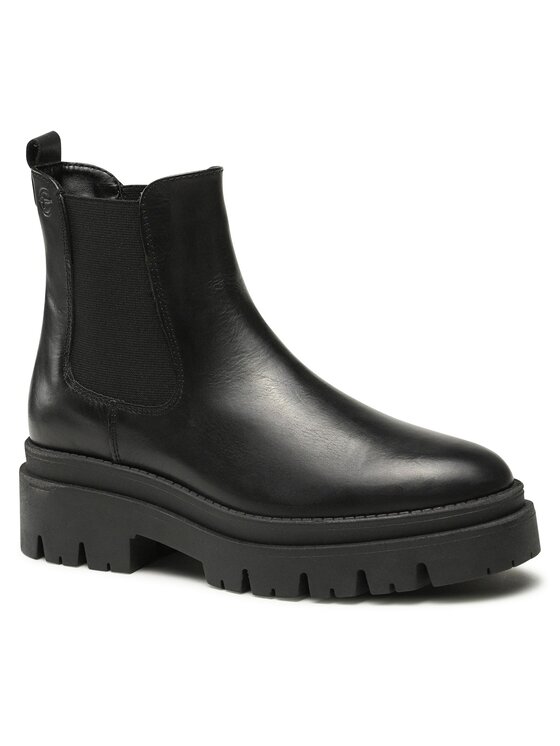 Tamaris Tamaris Kotníková obuv s elastickým prvkem 1-25492-41 Černá