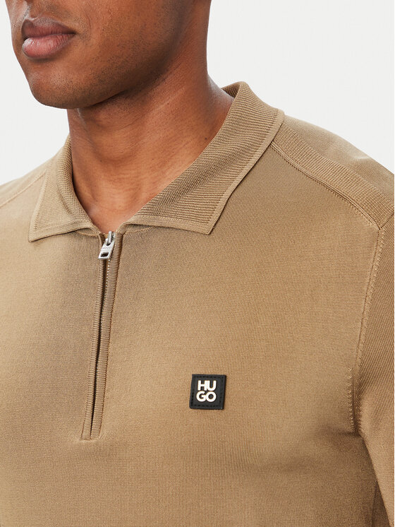 HUGO HUGO Polo majica Sayfong-5 50564234 Bež Regular Fit