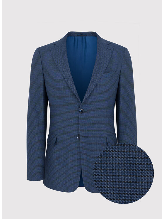 Pako Lorente Pako Lorente Garnitur P23WF-4G-004 Granatowy Slim Fit