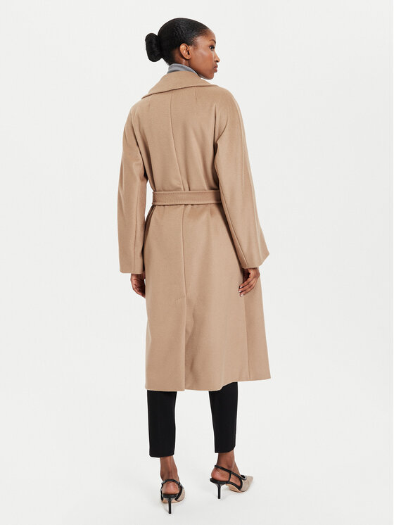 Weekend Max Mara Weekend Max Mara Μάλλινο παλτό Resina 2425016092 Μπεζ Regular Fit