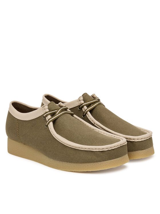 Clarks Clarks Pusbačiai Wallabee EVO 26186172 Žalia