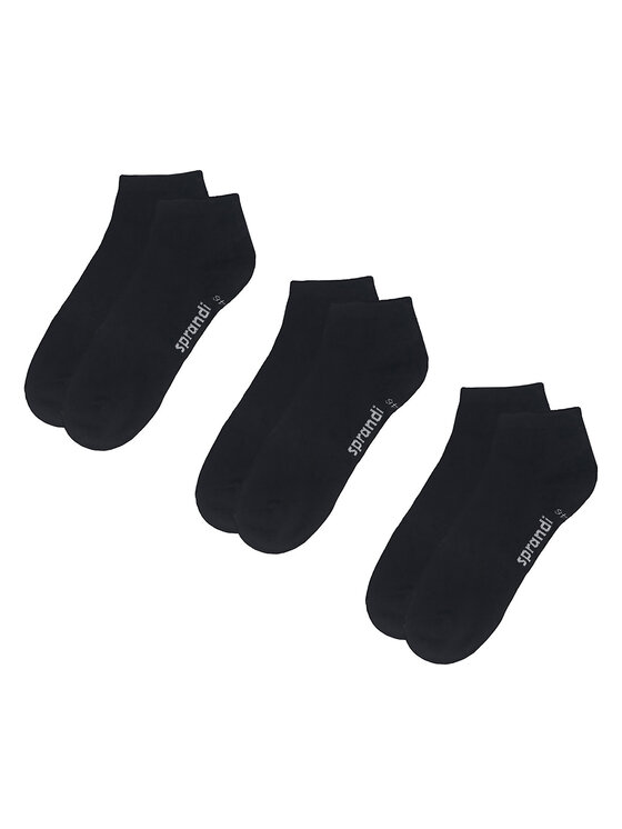 Sprandi Set di 3 paia di calzini corti da uomo 0MB-003-AW23 (3-pack) Nero, taglia : 39_42