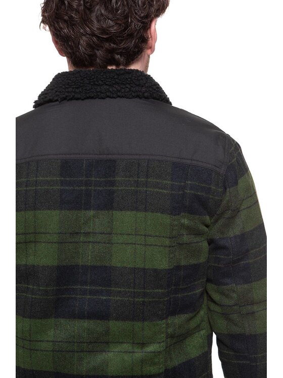 Wrangler Wrangler Giubbotto invernale THE TRUCKER Verde Regular Fit