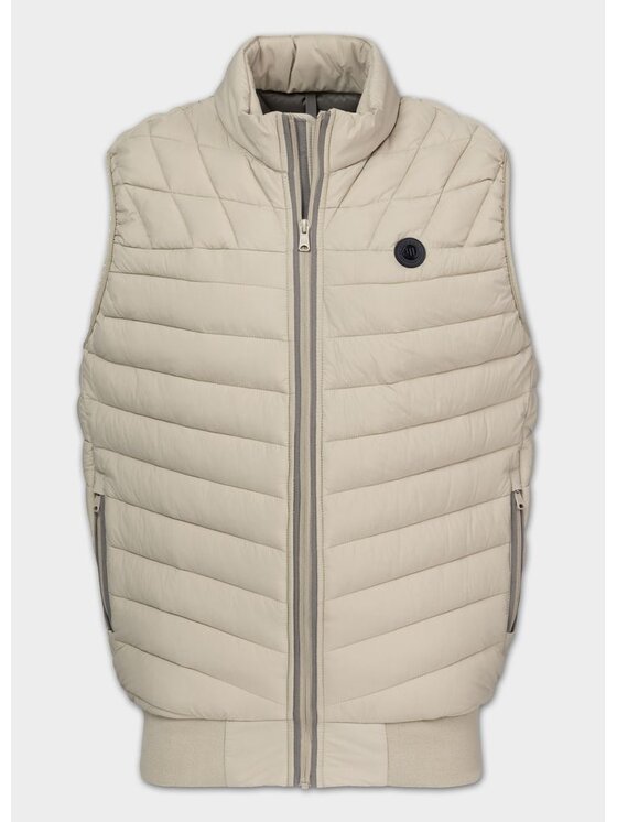 PITBULL PITBULL Bezrękawnik NAYLOR Beżowy Regular Fit