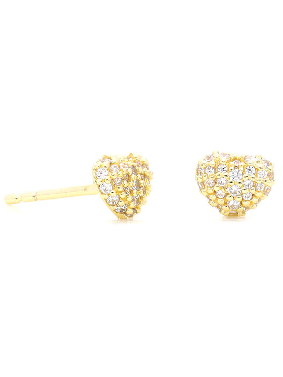 Michael Kors Michael Kors Kolczyki Pave Heart Stud MKC1119AN710 Złoty