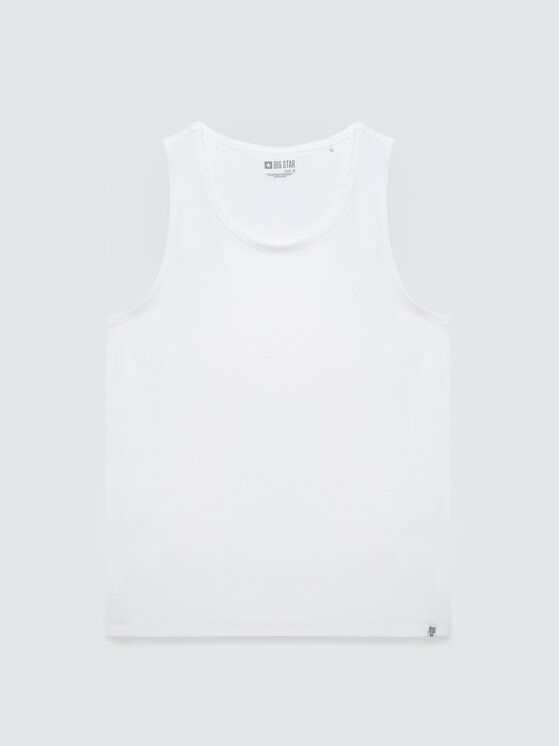 BIG STAR BIG STAR Tank top DERO Biały Slim Fit
