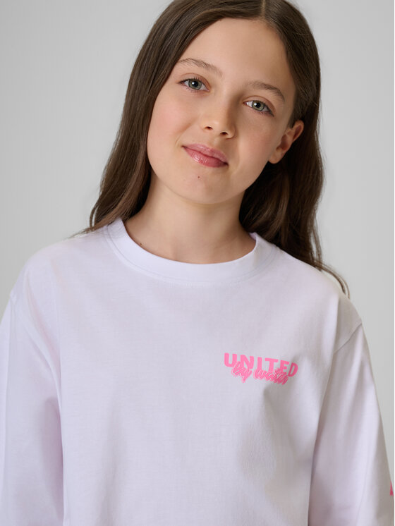 4F 4F T-Shirt POOLSIDE CLUB Biały