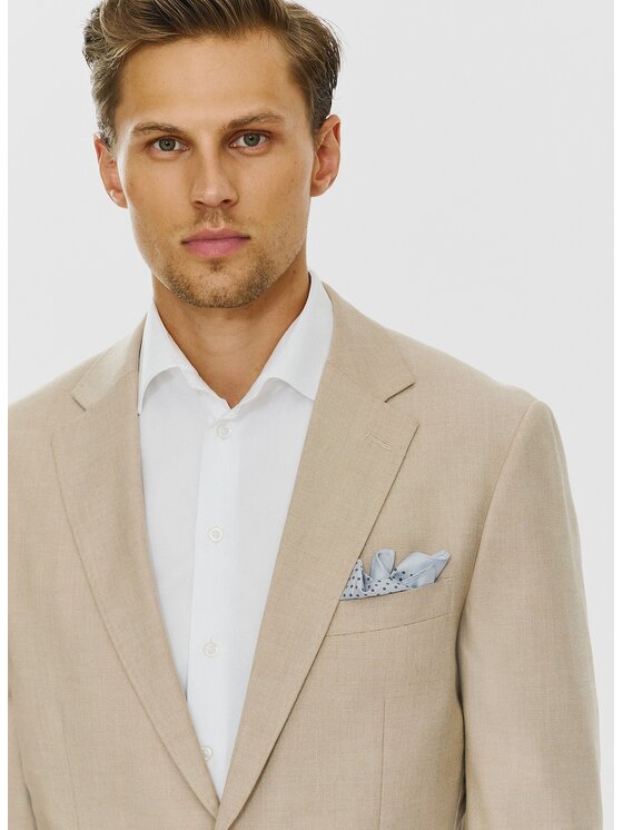Pako Lorente Pako Lorente Marynarka P24SF-3X-006 Beżowy Slim Fit