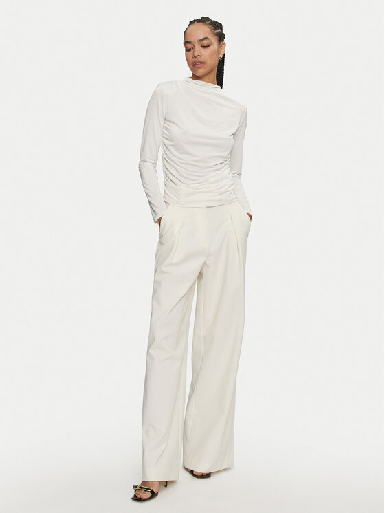 ACCESS FASHION ACCESS FASHION Blūze 44-2035-310 Balts Slim Fit