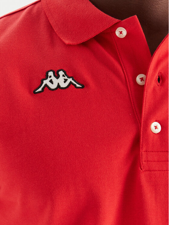 Kappa Kappa Polo majica Logo Sharas Mss 302B3D0 Rdeča Regular Fit