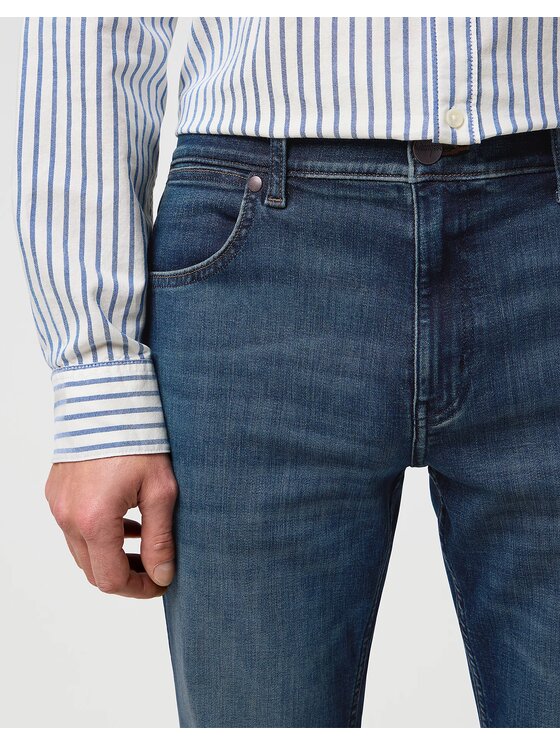 Wrangler Wrangler Jeansy GREENSBORO Niebieski Straight Fit