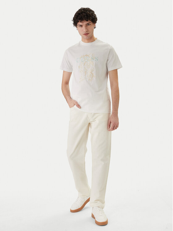 Guess Guess T-Shirt M6GI17 K3038 Λευκό Regular Fit