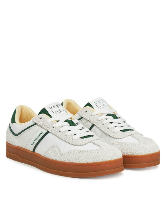 Tommy Jeans Tommy Jeans Laisvalaikio batai The Greenwich Mix Media EN0EN02730 Balta