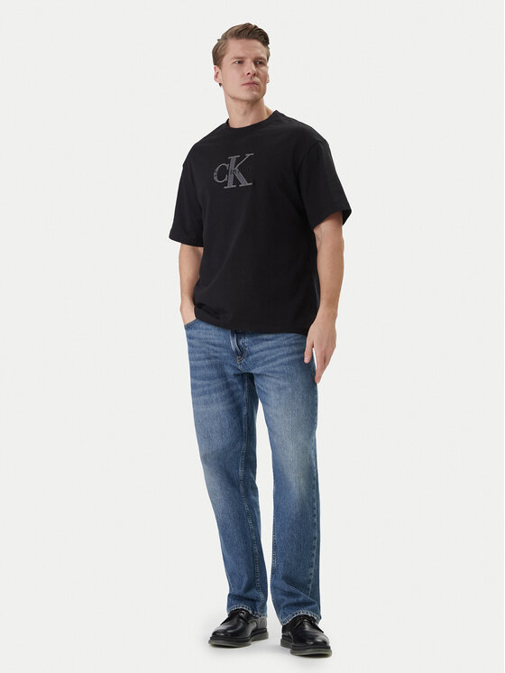 Calvin Klein Jeans Calvin Klein Jeans Tričko LV04RF819G Čierna Regular Fit
