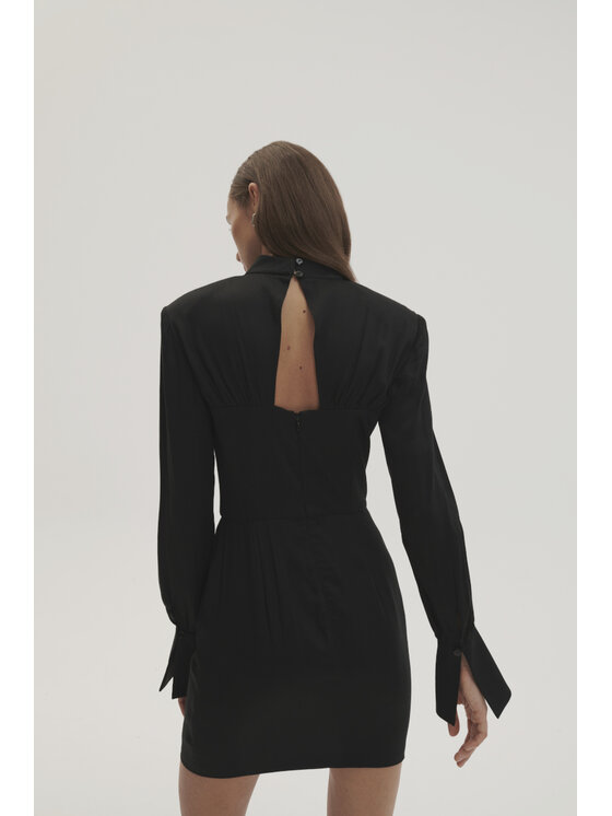La Mania La Mania Vestito da giorno OPHELIE Nero Classic Fit