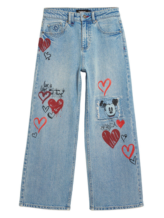 Desigual Desigual Jeans hlače Herry 26SWDD16 Modra Straight Fit