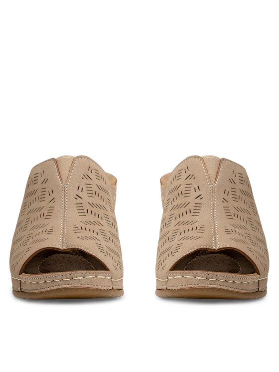Clara Barson Clara Barson Pantoletten WYL0510-05 Beige