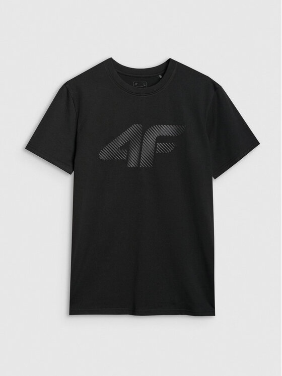 4F 4F T-Shirt 4FWMM00TTSHM2257-20S Czarny Regular Fit